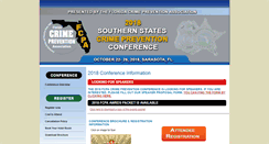 Desktop Screenshot of conference.floridacrimeprevention.org